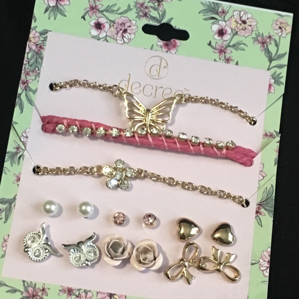Decree‎ Earrings and bracelets set